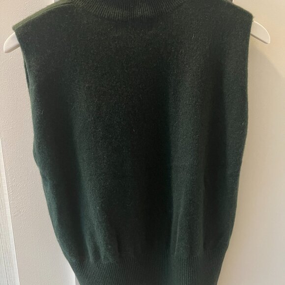 Banana Republic Franca Cashmere Padded-Shoulder Top - Picture 2 of 2